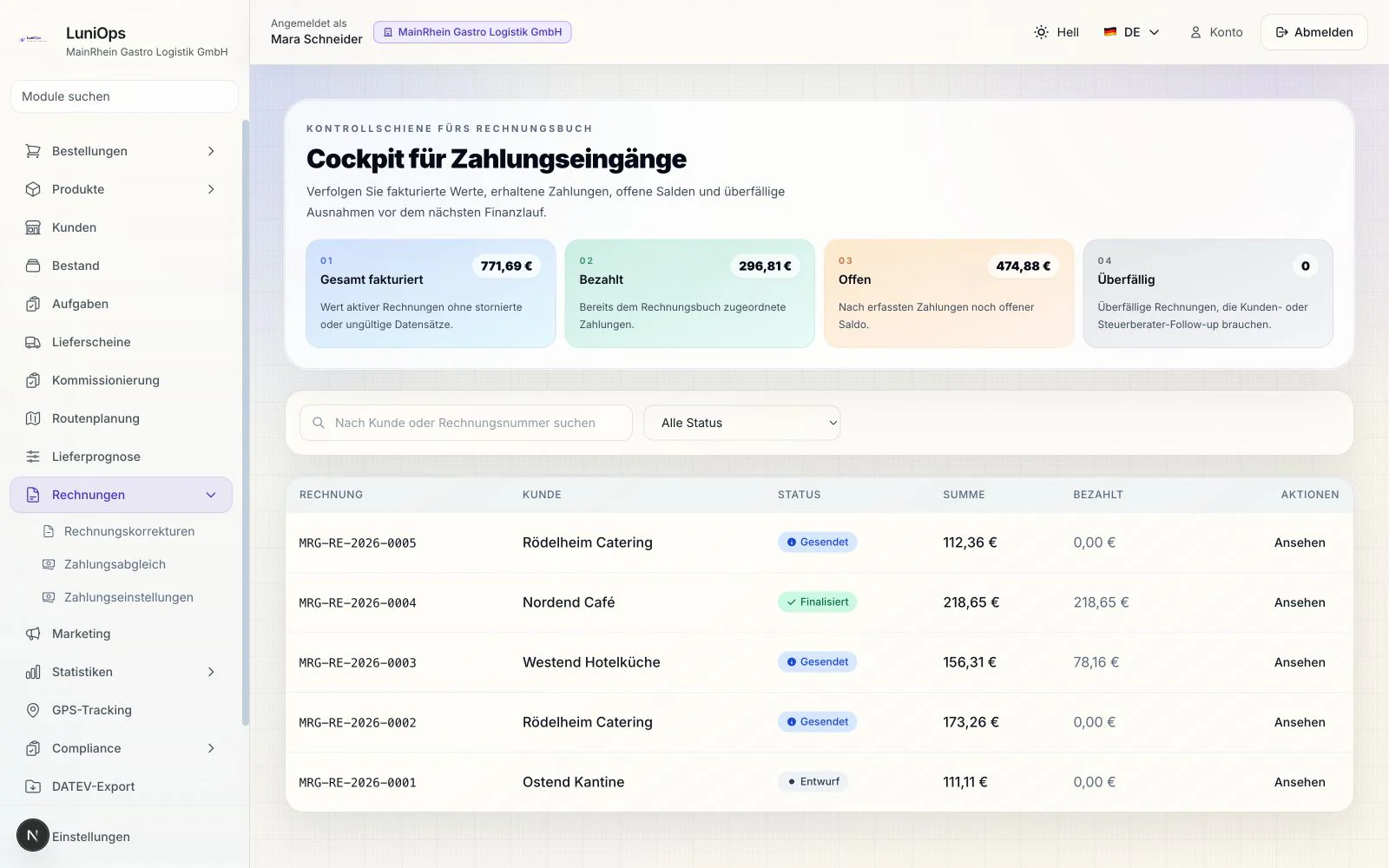 DATEV, eRechnung und rechnungsfertige Daten in einem Workflow