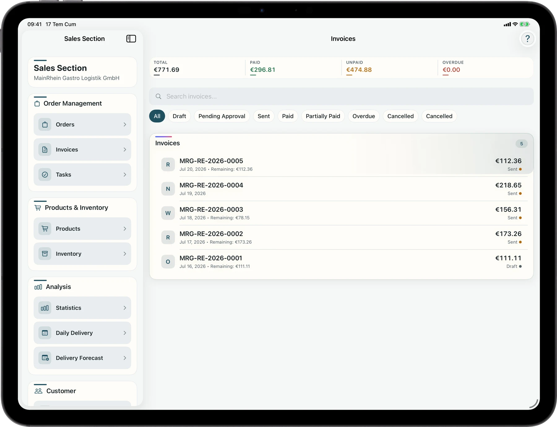 Invoicing